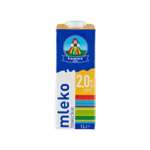 MLEKO UHT ŁOWICKIE PREMIUM 2% 1L ŁOWICZ