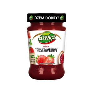 DŻEM TRUSKAWKA N/SŁODZONY 280G ŁOWICZ
