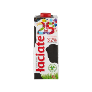 MLEKO UHT ŁACIATE 3,2% CZERWONE 1L KARTON MLEKPOL