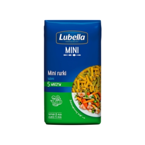 MAKARON MINI RURKI Z WARZYWAMI 400G LUBELLA