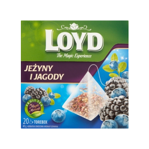 HERBATA LOYD TEA JEŻYNA I JAGODA 20*2G PIR