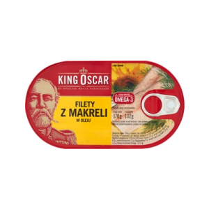 FILETY Z MAKRELI W OLEJU 170G KING OSCAR