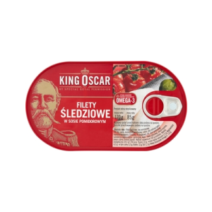 FILETY ŚLEDŹ SOS POMIDOR 170G KING OSCAR