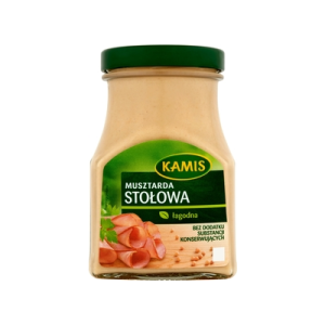 MUSZTARDA STOŁOWA ŁAGODNA 185G KAMIS