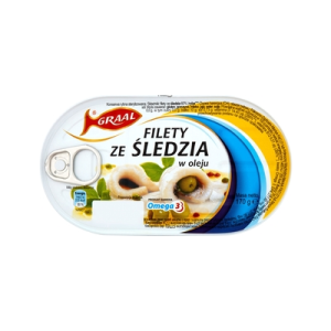 FILETY ŚLEDZ W OLEJU 170G GRAAL