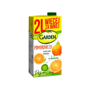 NAPÓJ GARDEN 1L POMARAŃCZA +1L GRATIS KART AGROS