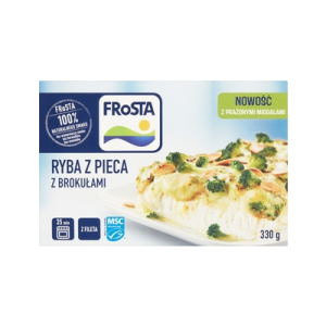 RYBA Z PIECA Z BROKUŁAMI 330G FROSTA