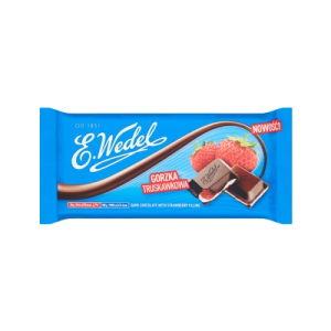 CZEKOLADA GORZKA NADZ TRUSKAWKA 100G WEDEL