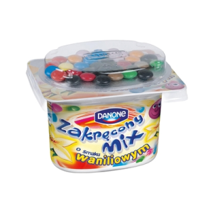 JOGURT ZAKRĘCONY MIX WANILIA 125G DANONE