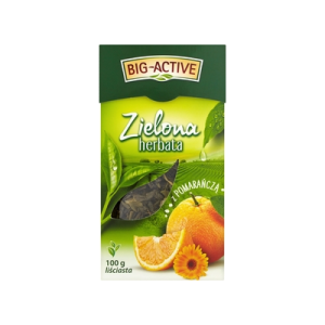 HERBATA LIŚĆ ZIELONA POMARAŃCZA 100G BIG ACTIV