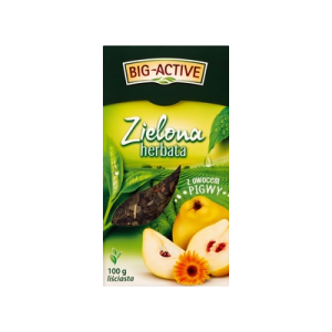 HERBATA BIG ACTIVE LIŚĆ ZIEL Z PIGWĄ 100G