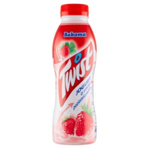 JOGURT TWIST BUT POZIOMKA 370G BAKOMA
