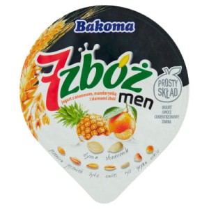 JOGURT 7 ZBÓŻ MEN ANANAS MANDARYNKA 300G BAKOMA