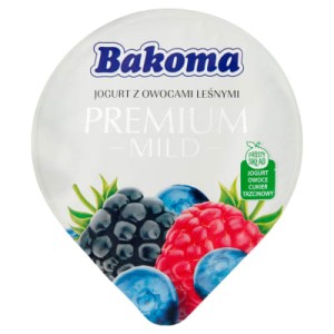 JOGURT PREMIUM MILD OWOCE LEŚNE 140G BAKOMA