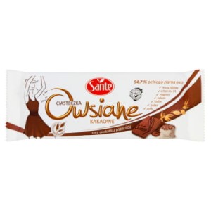 CIASTECZKA OWSIANE KAKAOWE 150G SANTE