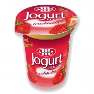 JOGURT POLSKI TRUSKAWKOWY 350G MLEKOVITA