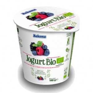 JOGURT BIO OWOCE LEŚNE 140G BAKOMA