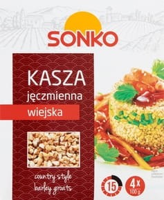 KASZA JĘCZMIENNA WIEJSKA 4*100G SONKO