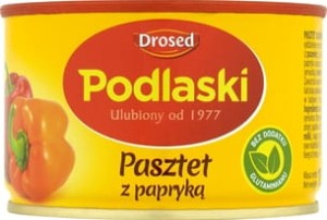 PASZTET PODLASKI DRÓB PAPRYKA 155G DROSED