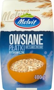 PŁATKI OWSIANE BŁYSKAWICZNE 400G MELVIT