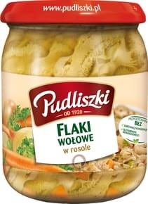 FLAKI WOŁOWE W ROSOLE 500G PUDLISZKI
