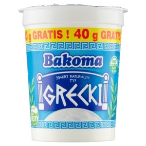 JOGURT NATURALNY TYP GRECKI 370G BAKOMA