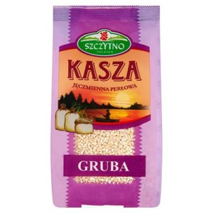 KASZA JĘCZMIENNA PERŁOWA GRUBA 400G SZCZYTNO