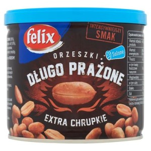 ORZECHY DŁUGO PRAŻONE 140G PUSZKA FELIX