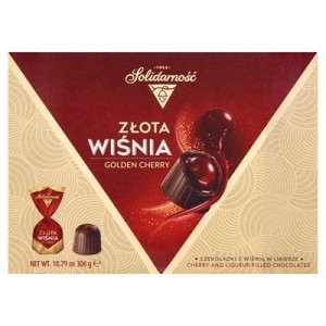 BOMBONIERKA WIŚNIE W LIKIERZE 323G SOLIDARNOŚĆ
