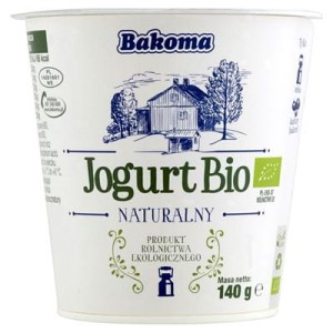 JOGURT BIO NATURALNY 140G BAKOMA