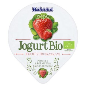 JOGURT BIO TRUSKAWKA 140G BAKOMA