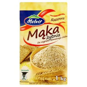 MĄKA ŻYTNIA RAZOWA 1KG MELVIT