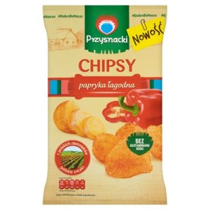 CHIPSY PAPRYKA ŁAGOD 135G PRZYSNACKI