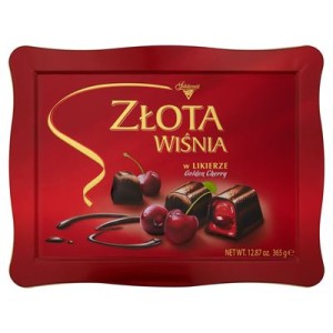 BOMBONIERKA WIŚNIE W LIKIER 365G SOLID PUSZKA