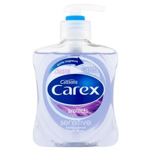 MYDŁO W/PŁ CAREX DOZ 250ML SENSITIVE
