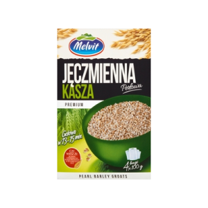 KASZA JĘCZMIENNA PERŁOWA 4*100G MELVIT