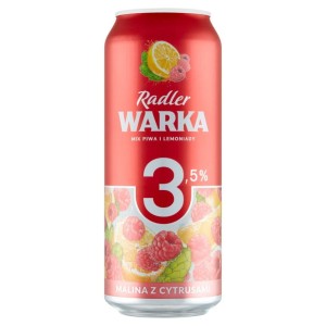 WARKA RADLER MALINA 3,5% 500ML PUSZKA