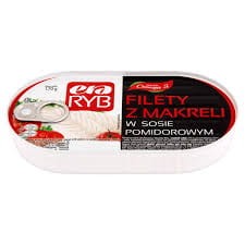 FILETY Z MAKRELI W POMIDORACH 170G ERARYB
