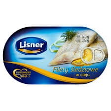FILETY ŚLEDZ W OLEJU 170G LISNER