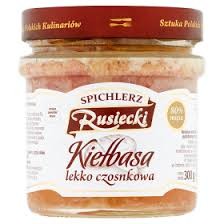 KIEŁBASA LEKKO CZOSNK 300G RUSIECKI
