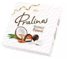 BOMBONIERKA PRALINES COCONUT CARAMEL 195G VOBRO